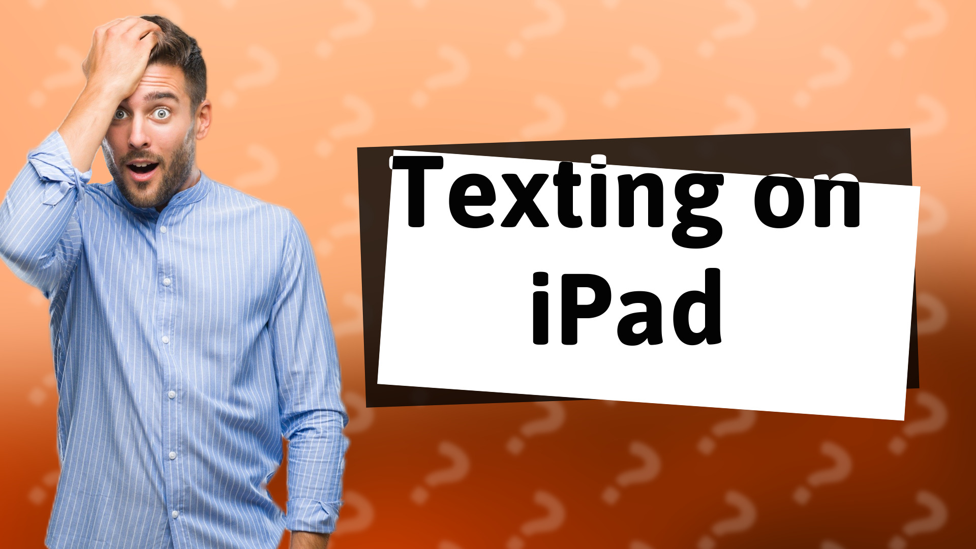 Texting on iPad