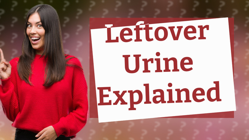 Leftover Urine Explained