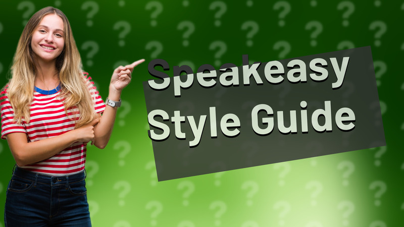 Speakeasy Style Guide