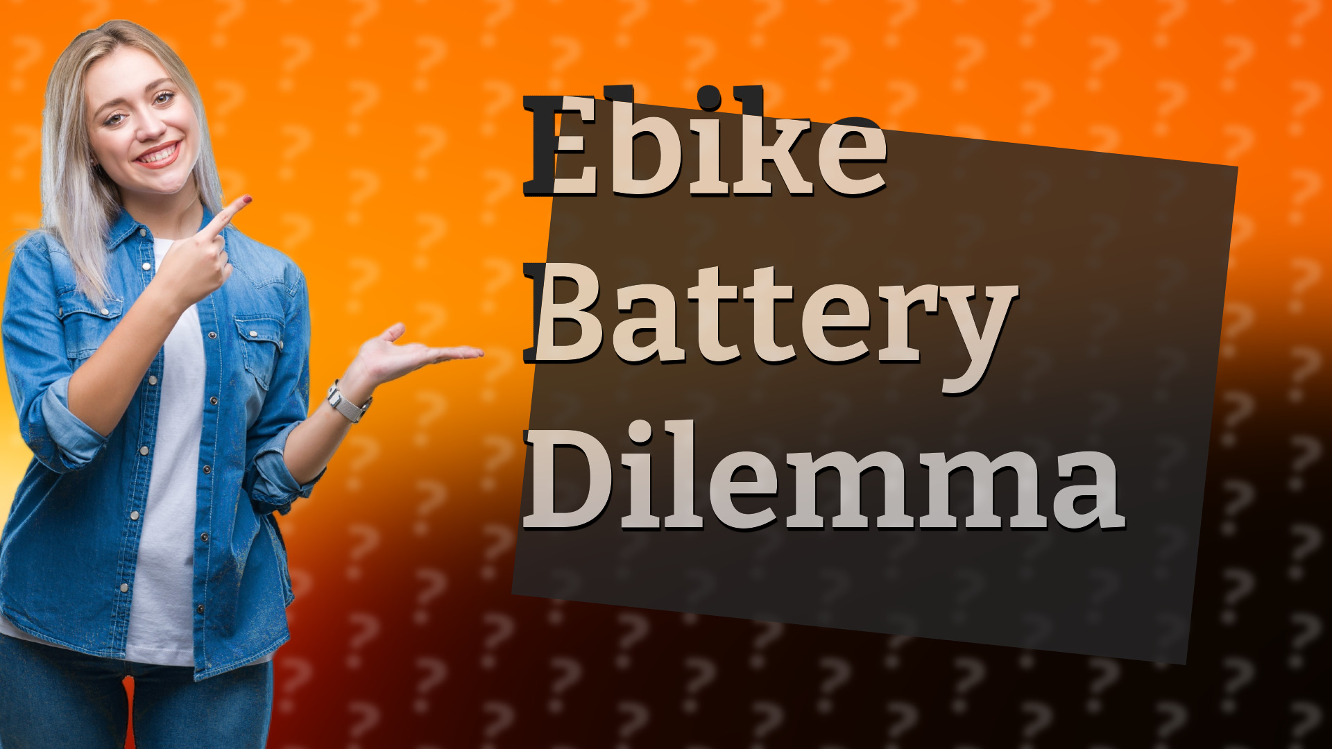 Ebike Battery Dilemma