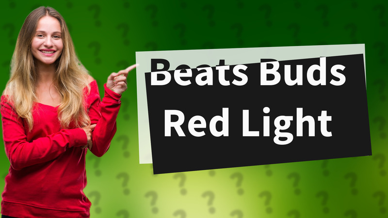 Beats Buds Red Light