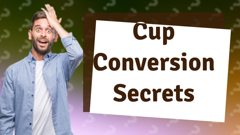 Cup Conversion Secrets