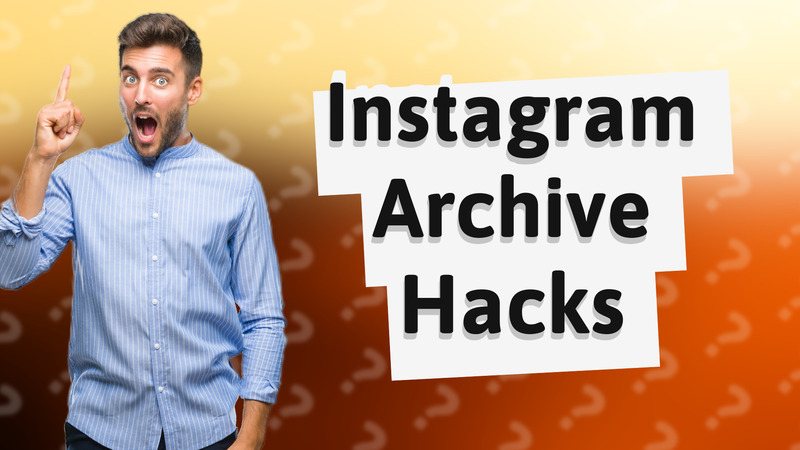 Instagram Archive Hacks