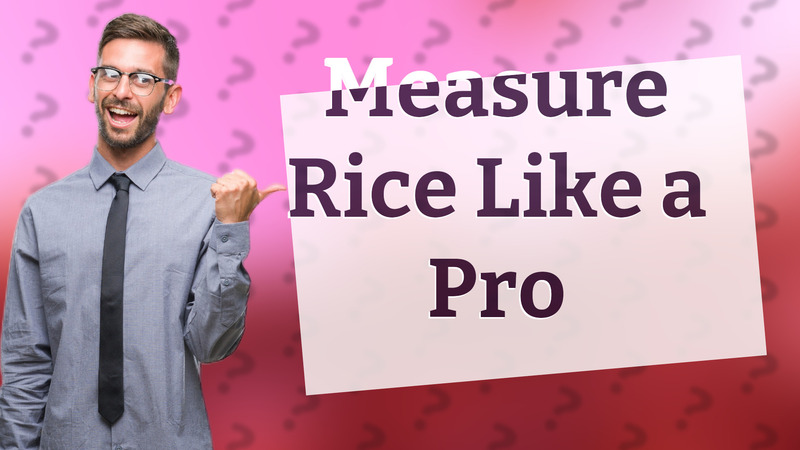 Measure Rice Like a Pro
