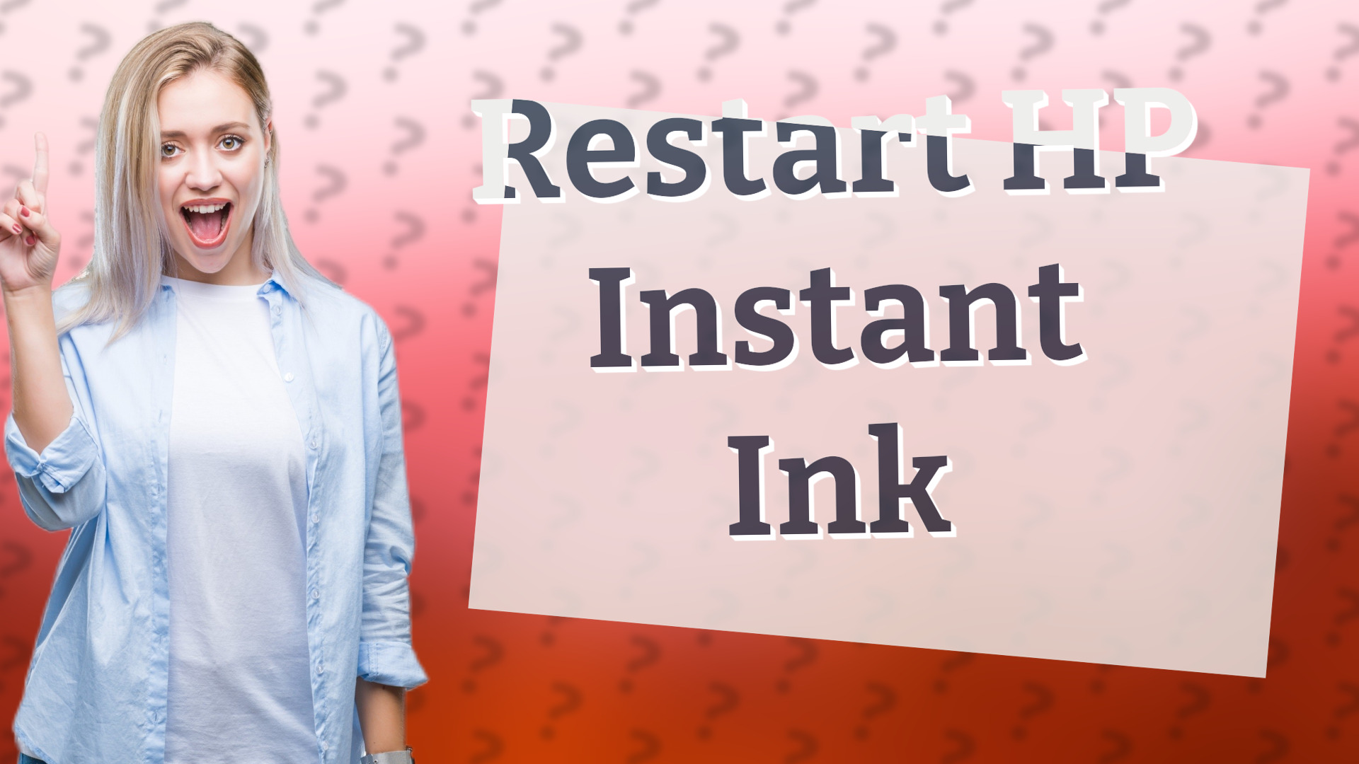 Restart HP Instant Ink