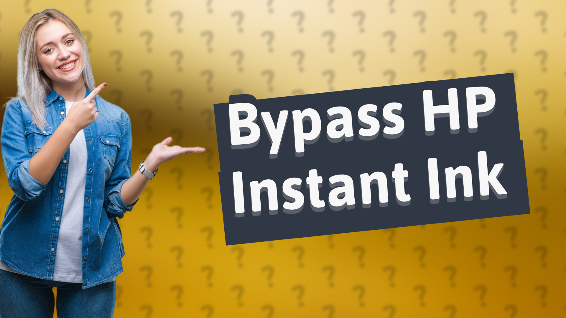 Bypass HP Instant Ink