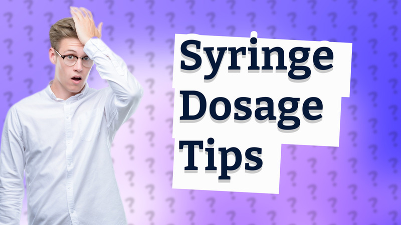Syringe Dosage Tips