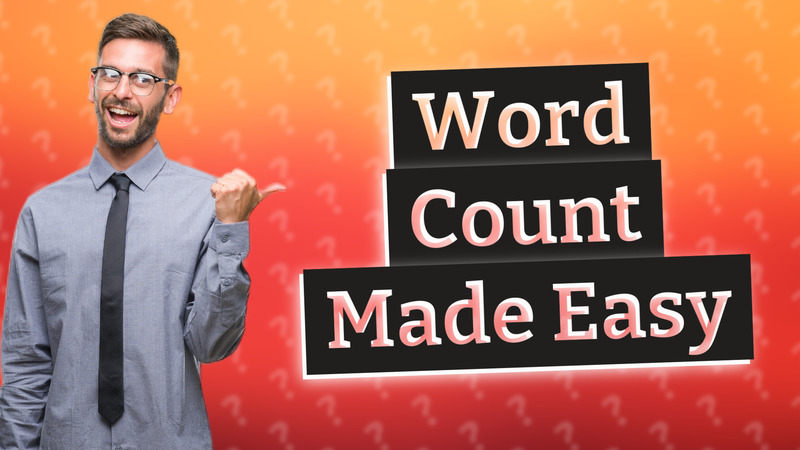 Word Count Made Easy