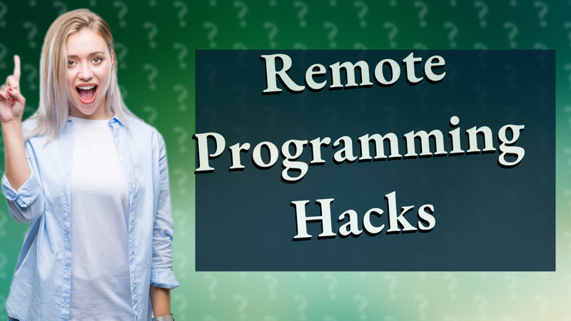 Remote Programming Hacks