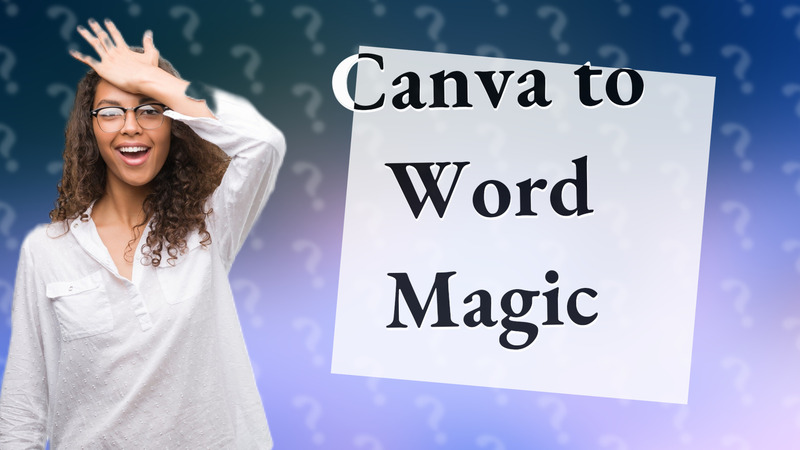 Canva to Word Magic