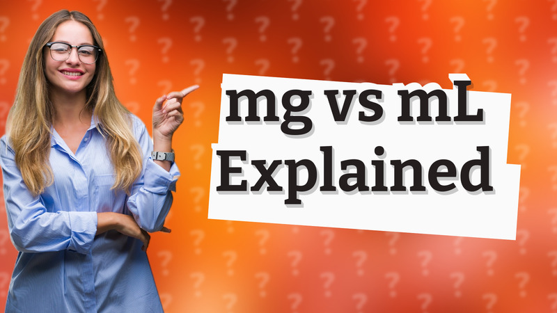 mg vs mL Explained