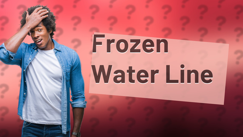 Frozen Water Line