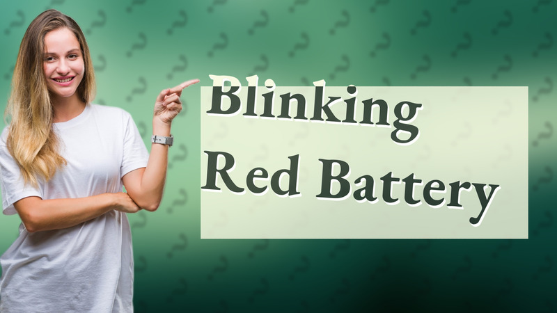 Blinking Red Battery