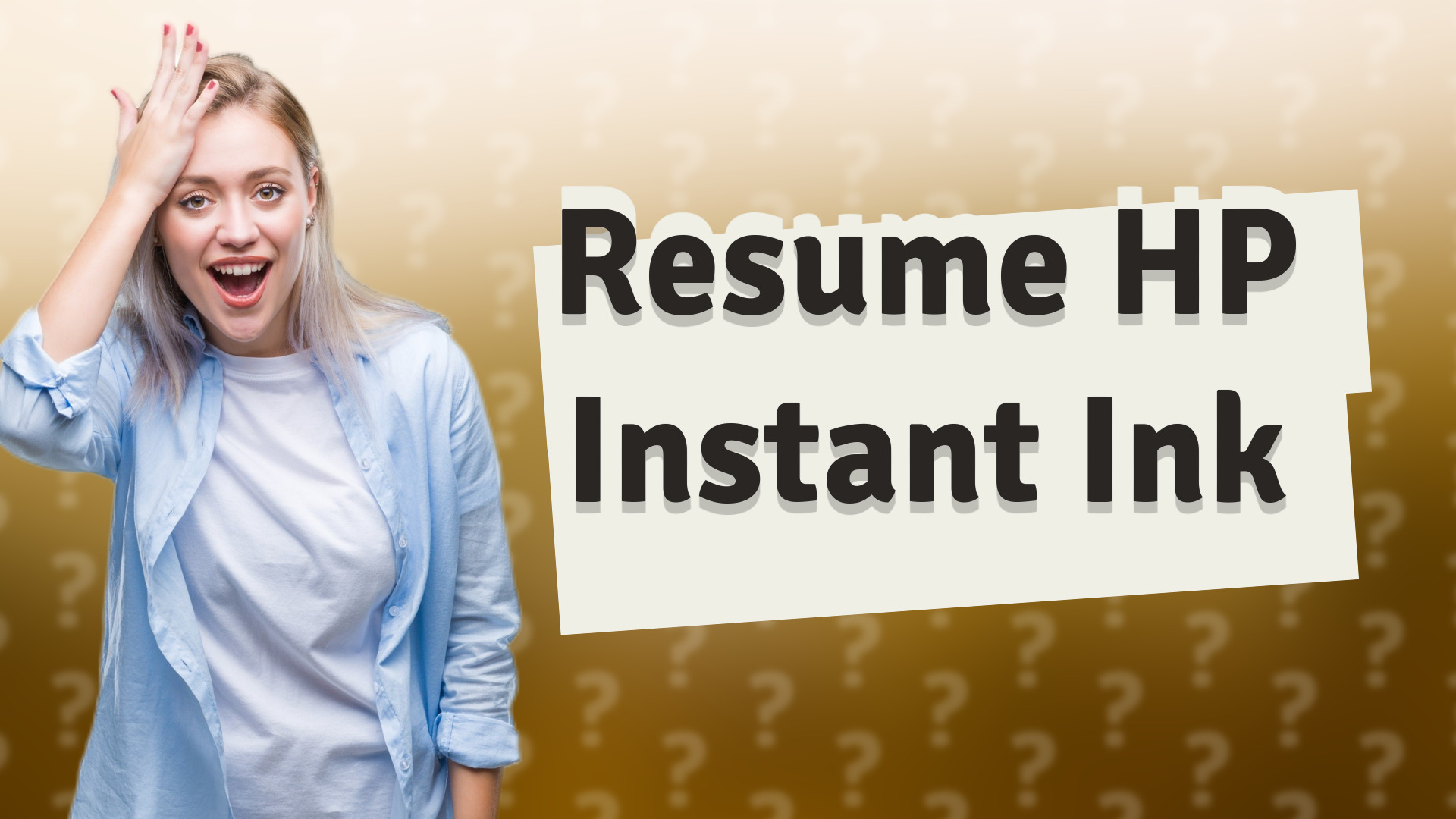 Resume HP Instant Ink