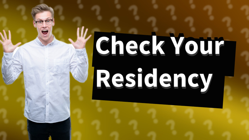 Check Your Residency