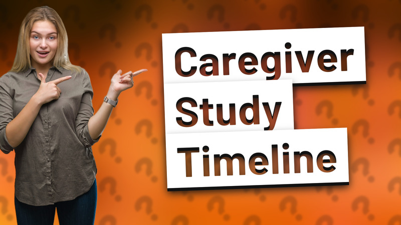 Caregiver Study Timeline