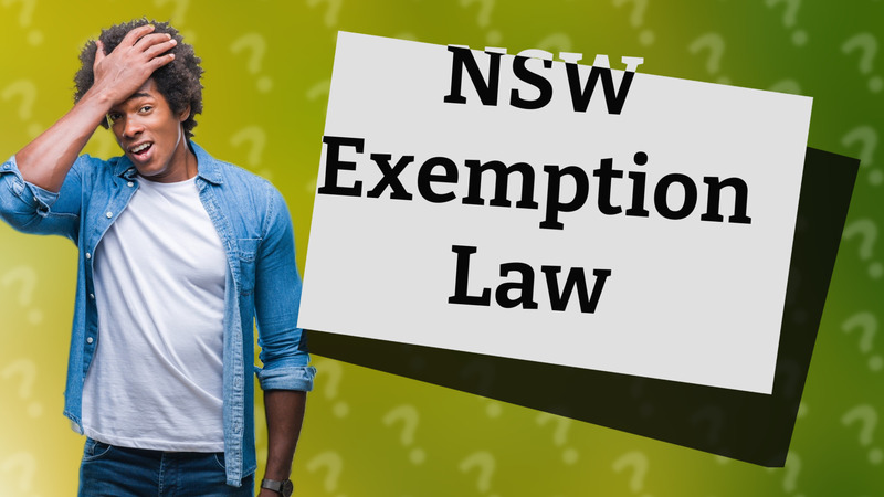 NSW Exemption Law