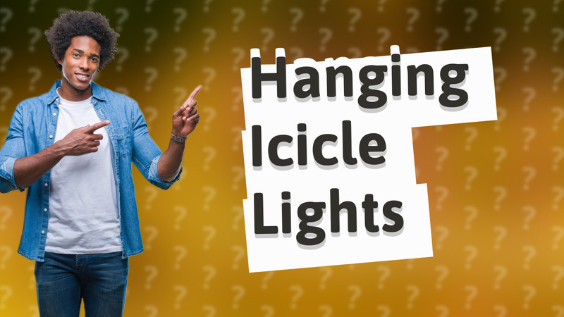 Hanging Icicle Lights