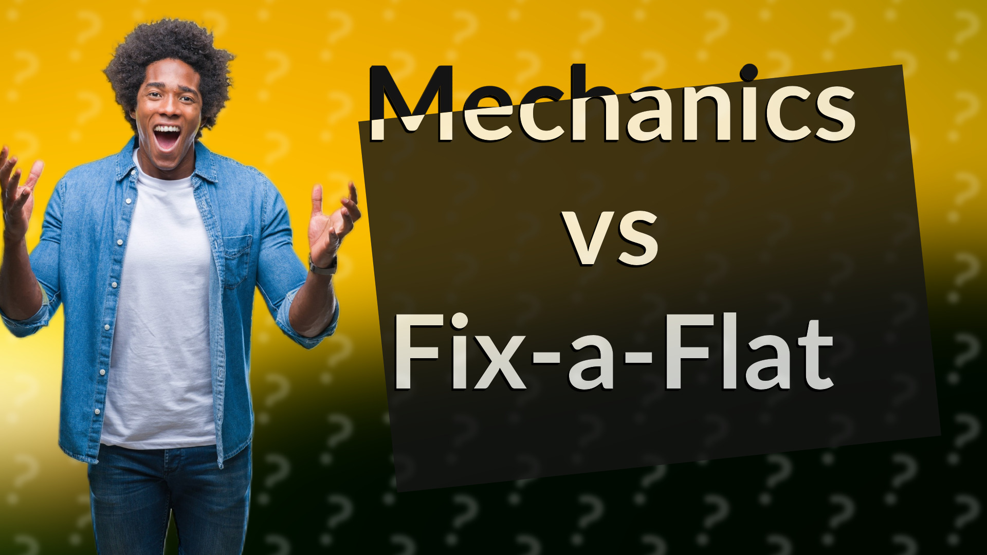 Mechanics vs Fix-a-Flat
