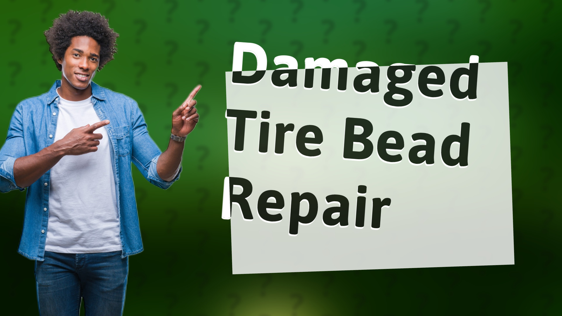 Damaged Tire Bead Repair