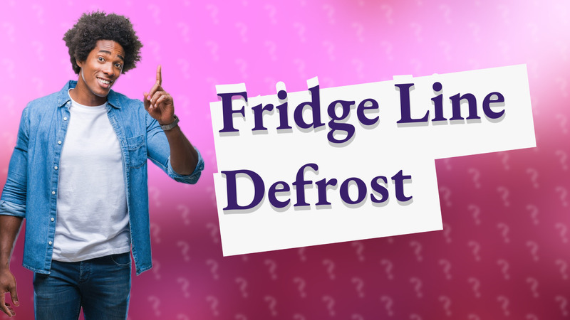 Fridge Line Defrost