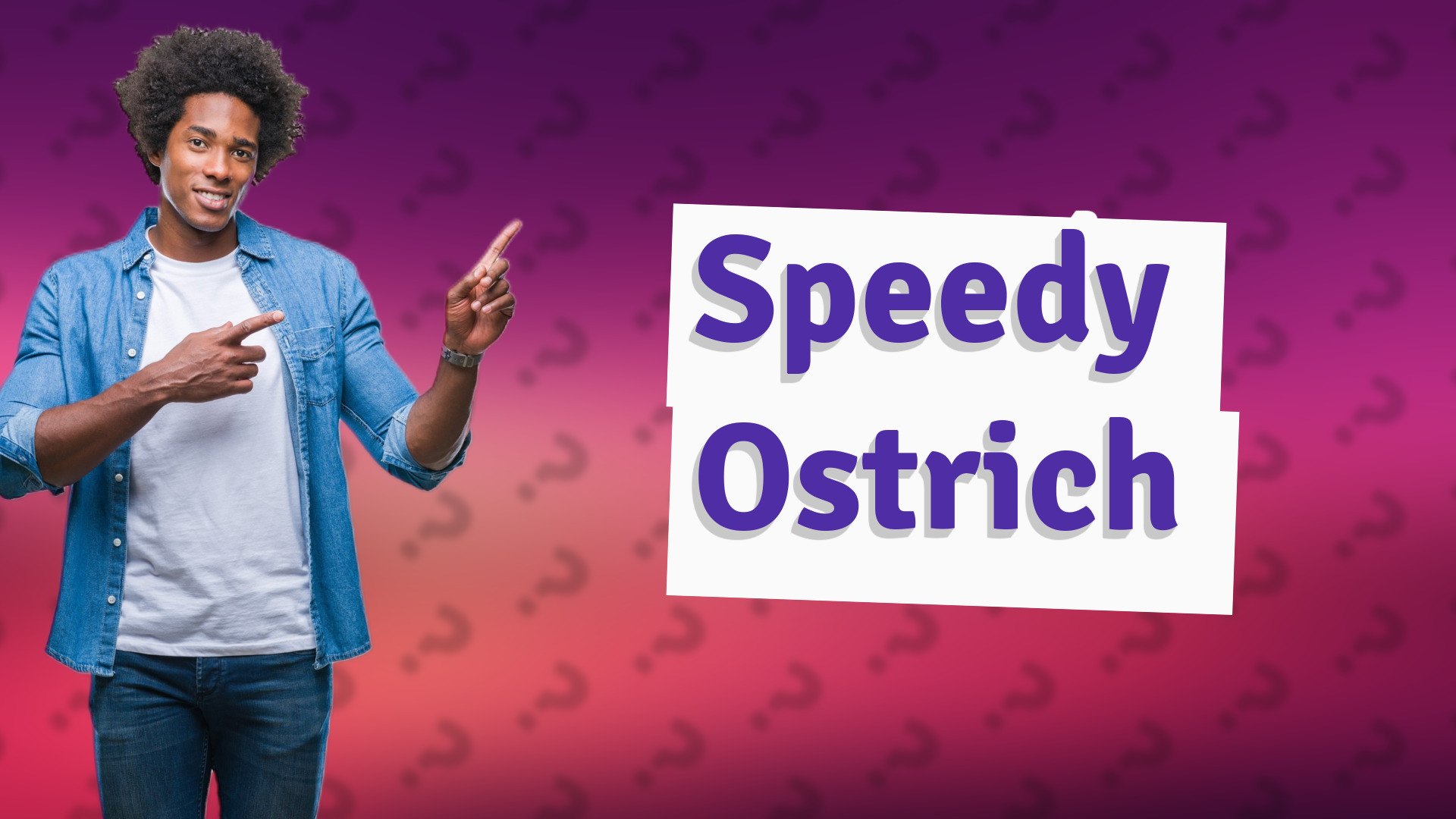 Speedy Ostrich