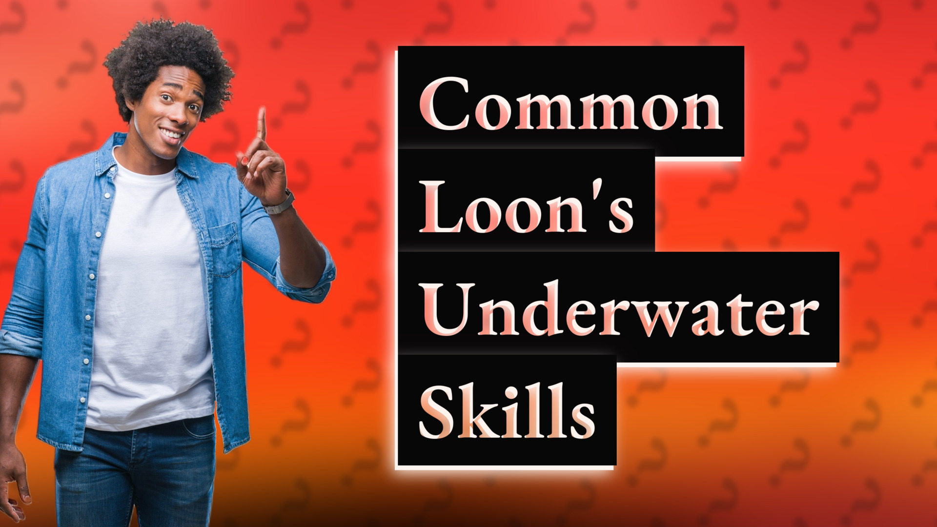 Common Loon's Underwater Skills