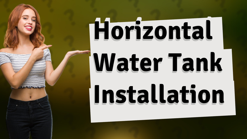 Horizontal Water Tank Installation