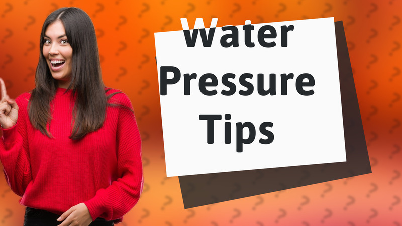 Water Pressure Tips