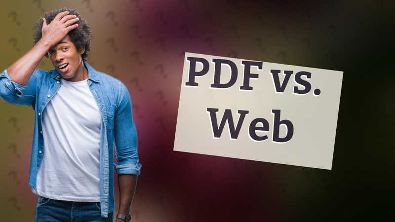 PDF vs. Web