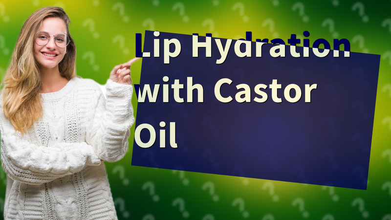 Lip Hydration with Castor Oil