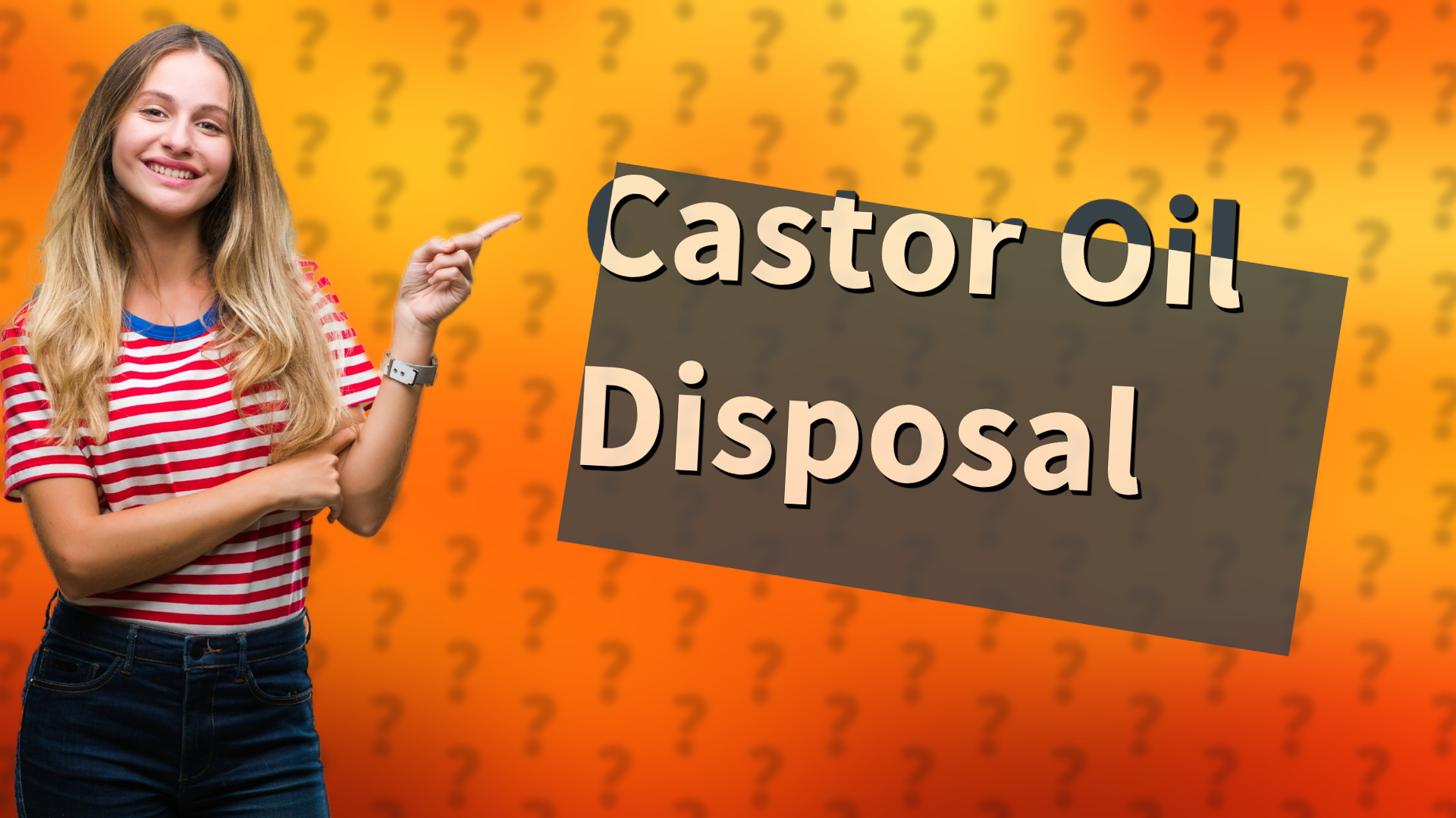 Castor Oil Disposal