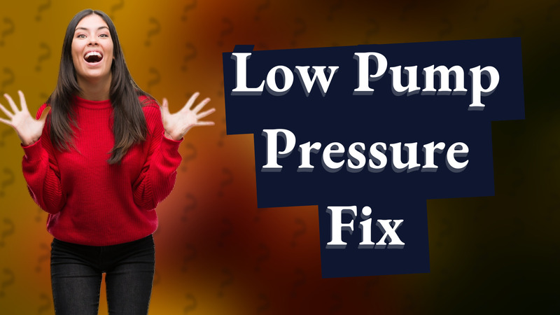 Low Pump Pressure Fix