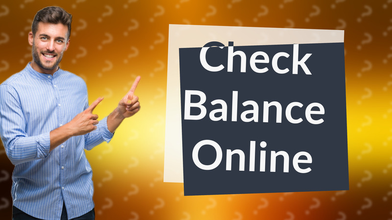 Check Balance Online