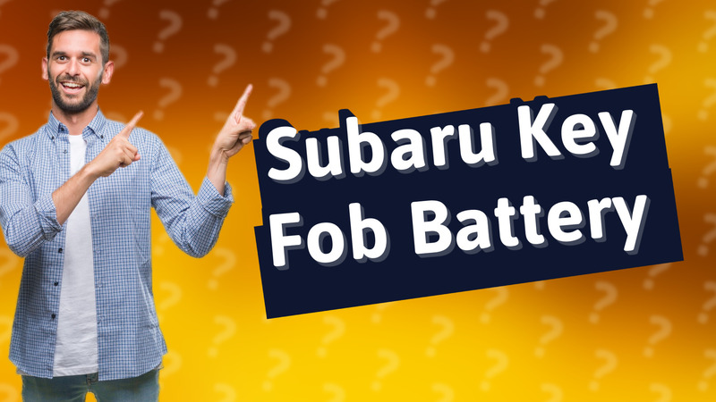 Subaru Key Fob Battery