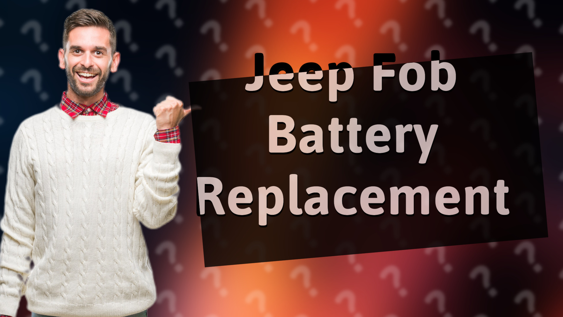 Jeep Fob Battery Replacement