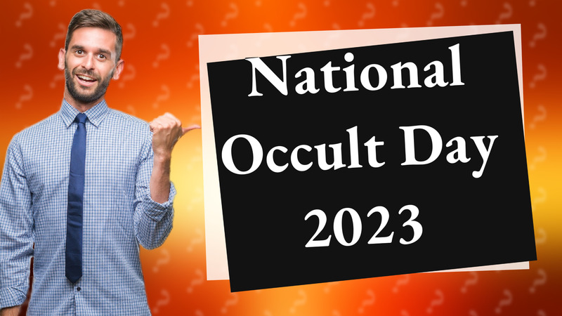 National Occult Day 2023
