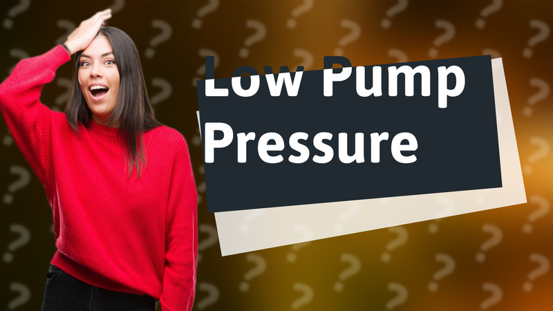 Low Pump Pressure