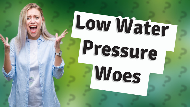 Low Water Pressure Woes