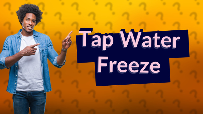 Tap Water Freeze
