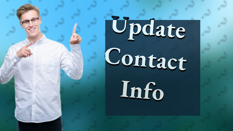 Update Contact Info