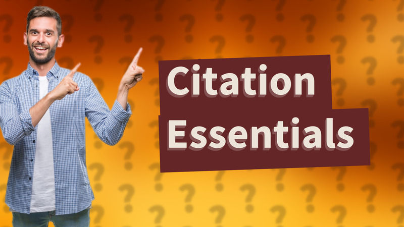 Citation Essentials