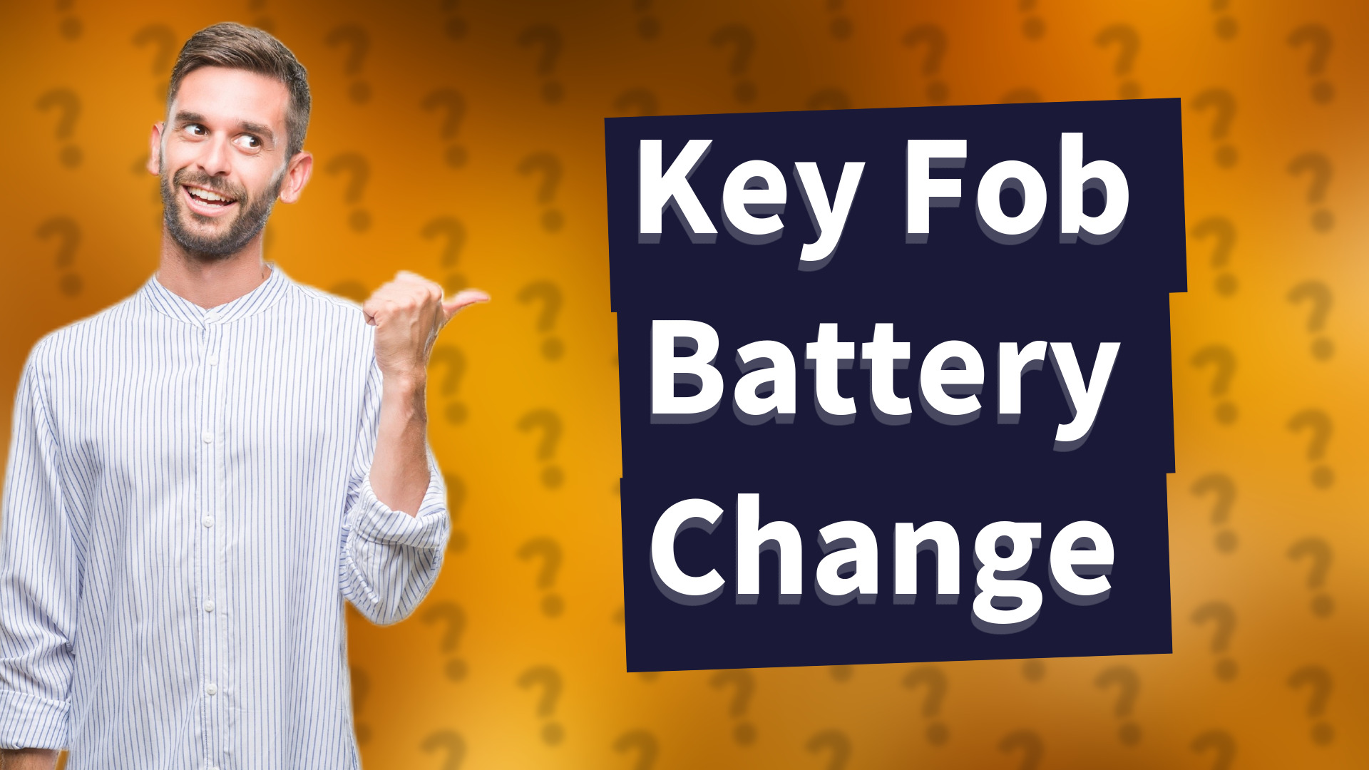 Key Fob Battery Change