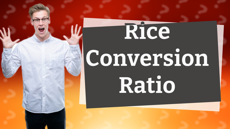 Rice Conversion Ratio