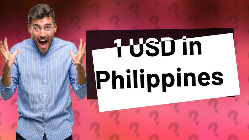 1 USD in Philippines
