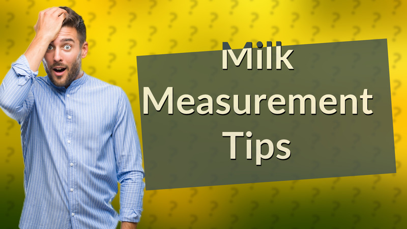 Milk Measurement Tips