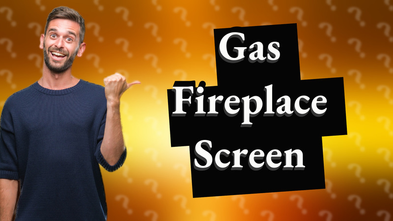Gas Fireplace Screen