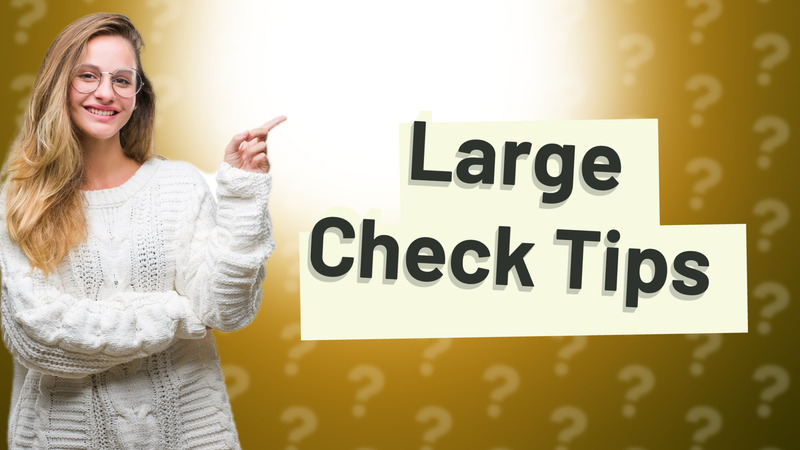 Large Check Tips