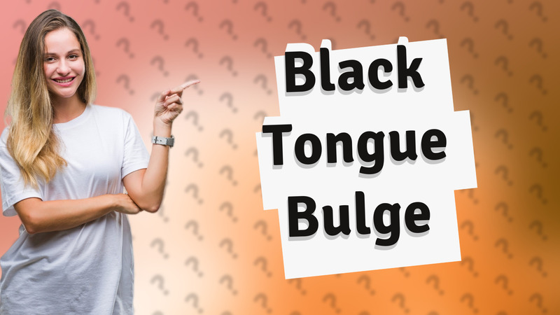 Black Tongue Bulge