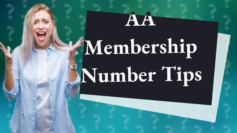 AA Membership Number Tips